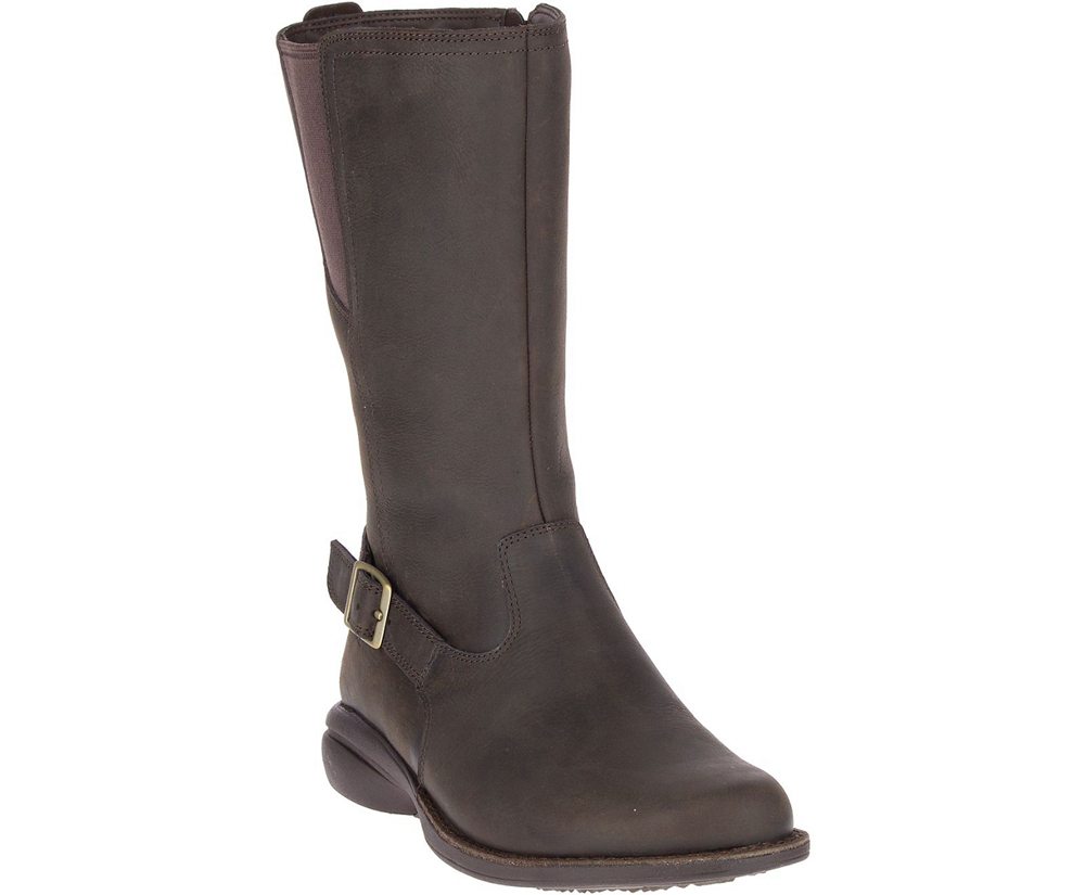 Merrell Støvler Dame - Andover Peak Waterproof - Brune - GKR467529